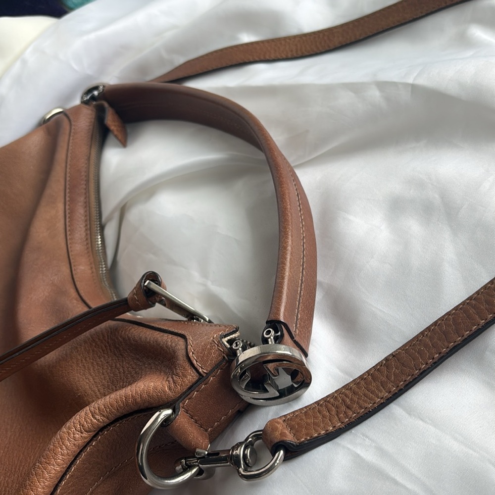 Gucci Tan Leather Hobo Bag - Picture 12 of 16